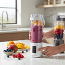 Mini Liquidificador Portátil Elétrico 600ml Recarregável USB Mixer Suco Vitamina Smoothie Leite