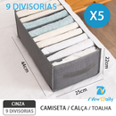 Kit 5 caixas De Armazenamento De Roupas Arrumados ND-07