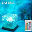 Cubo de Luz Noturno Água Luminaria USB Bateria 16 Cores LED Controle Remoto Presente Moderno Abajur