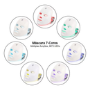 Máscara Facial LED 7 Cores Profissiona , Controla Acne e Reduz Poros para Tratamento Facial