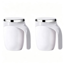 Caneca Misturadora Magnética Automática 380ml USB-C | Térmica em Aço Inox